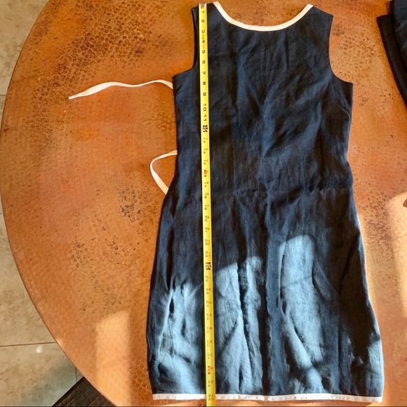 Linen classic dress - Picture 6 of 8